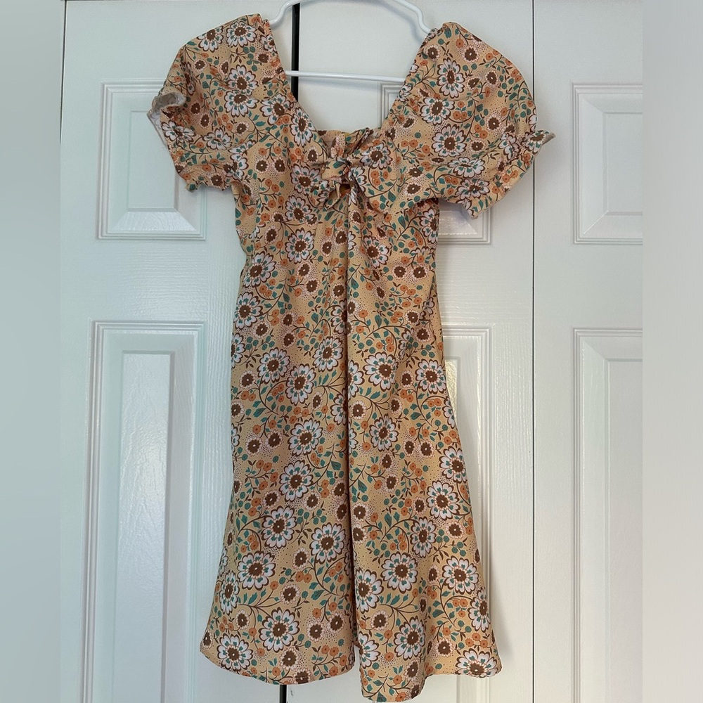 Altar’d State fall yellow floral dress never worn